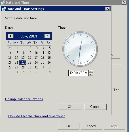 system date-time settings