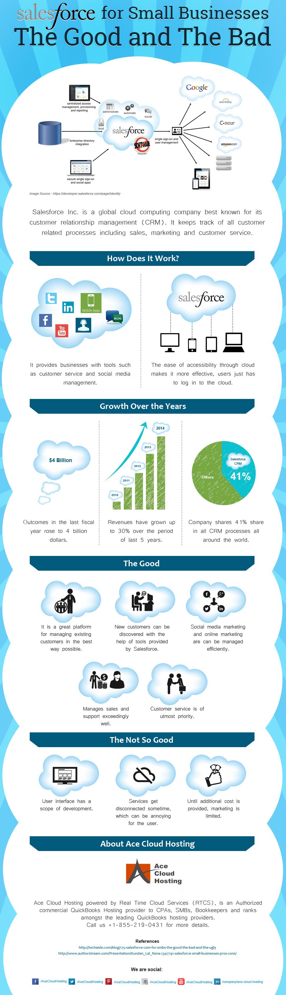 Salesforce for Small Businesses The Good and The Bad Infographic