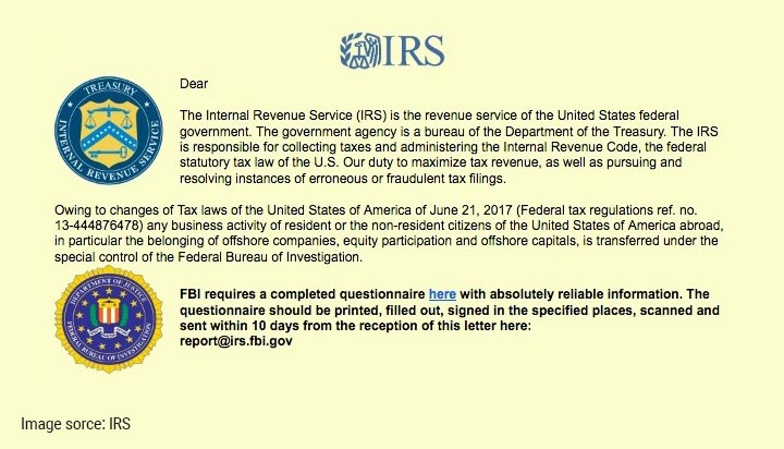 IRS Ransomeware Email Scam