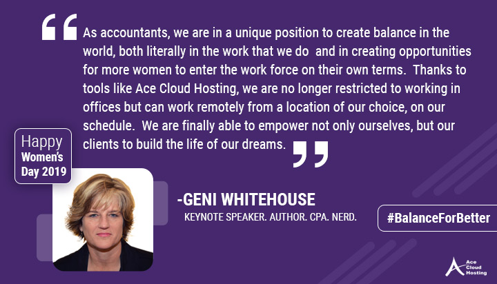 Quote by Geni Whitehouse on women's day