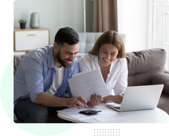 man and women calculating related to accounting