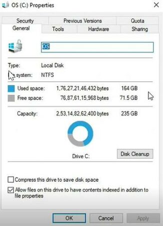 How to Check Available Disk Space in C: Drive of a Dedicated Server?