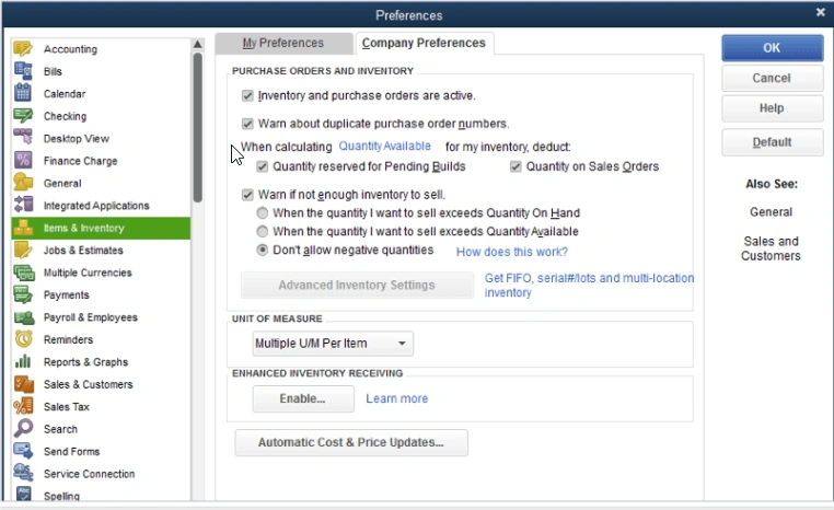 linked sales orders and purchase orders