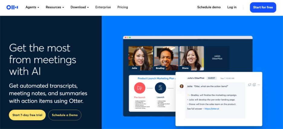 otter - get the most from meetings with ai