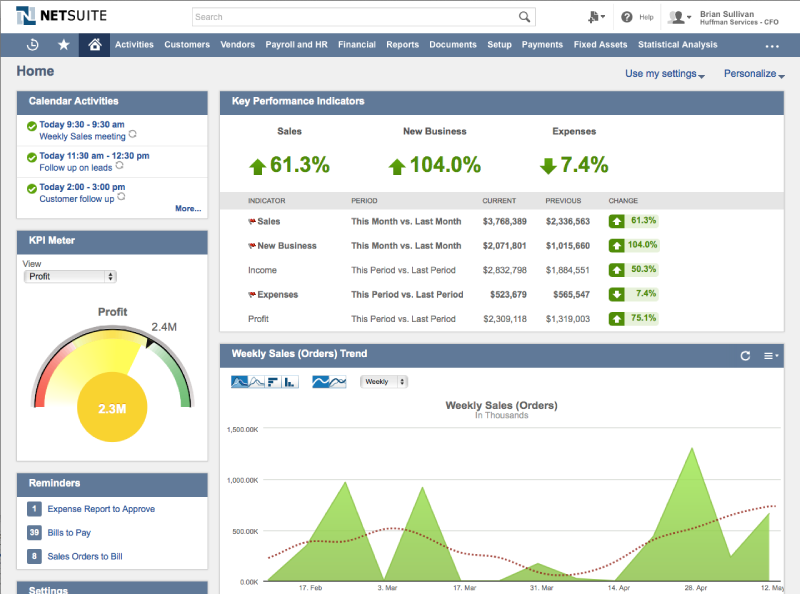 oracle netsuite - quickbooks online alternative
