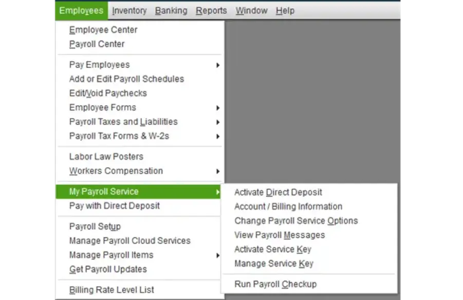 verify quickbooks desktop payroll service
