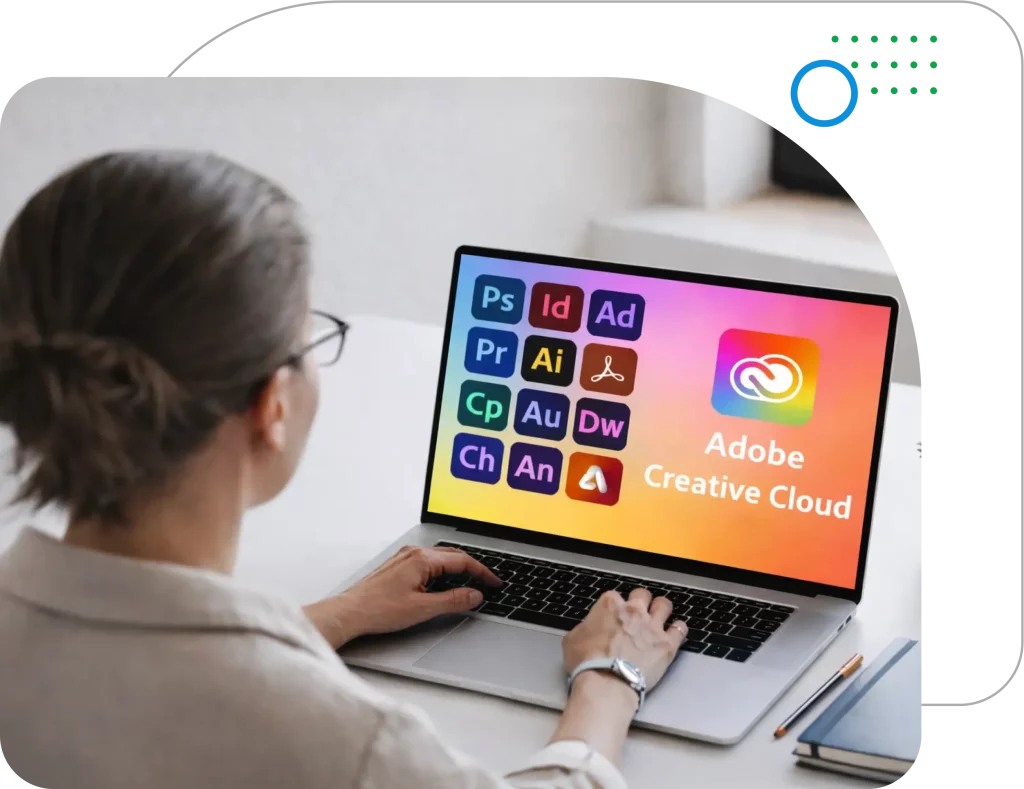 Adobe Creative Cloud hosting on GPU-optimized virtual desktops for fast design, video editing, and smooth creative workflows.