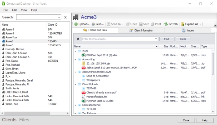 smartvault - integration with ultratax