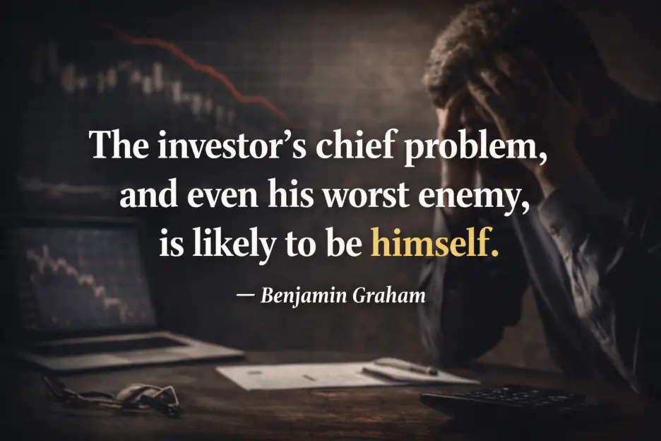 best money quotes - investors chief problem by benjamin graham
