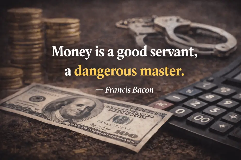 quotes on money - money is a good servent