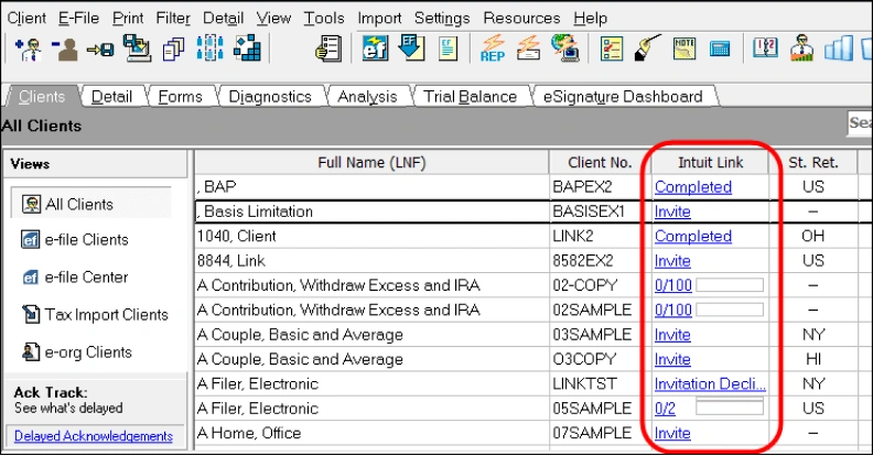 intuit link client portal