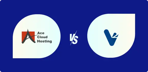 Ace Cloud Hosting vs V2 Cloud VDI comparison highlighting uptime, data security, backup, disaster recovery, and support.