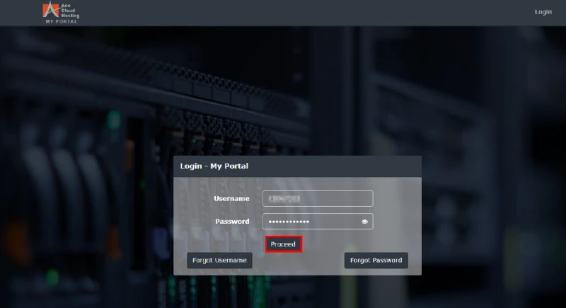 ace cloud hosting how to manage users in myportal