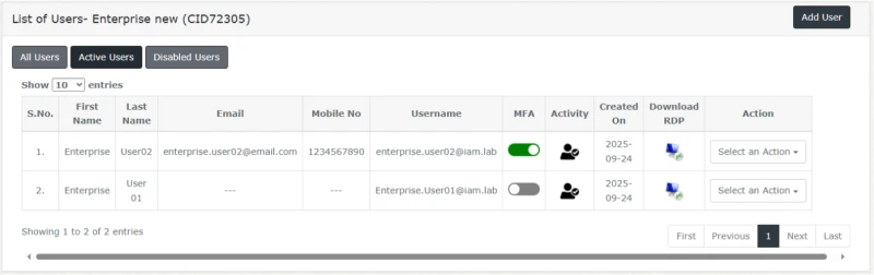 ace cloud hosting myportal mfa enabled green slider