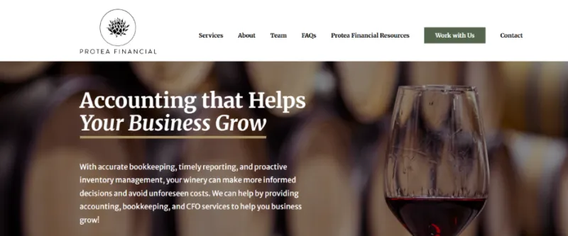 protea financial - winery accounting firm