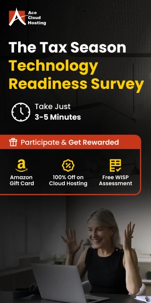 tax season technology readiness survey desktop banner
