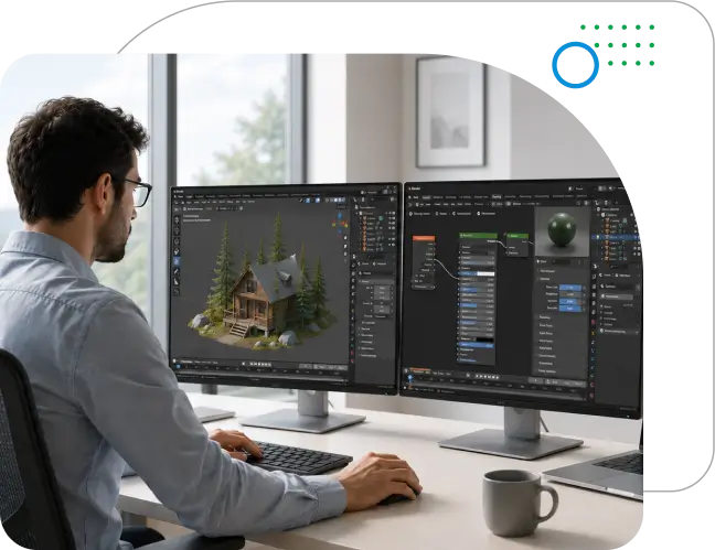Blender on a managed cloud desktop for creative teams